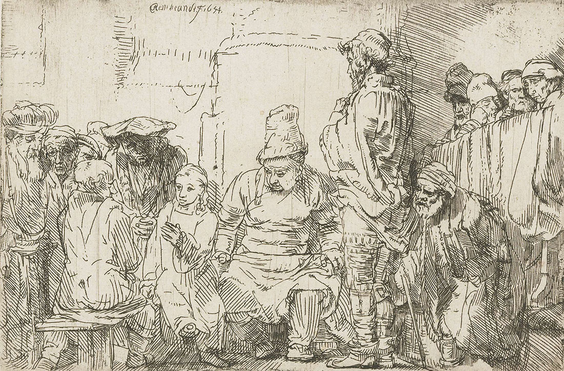 Рембрандт Харменс ван Рейн. "Отрок Христос среди израильских учителей. 1652.
